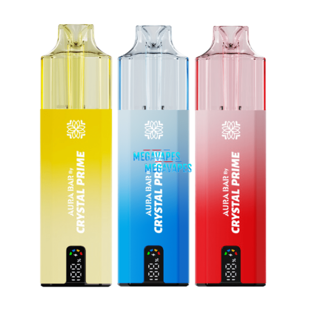 Crystal Prime Aura Bar 10,000 Pre-filled VAPE - Mega Vapes Australia Al Fakher Pro Max 12K Battery - Starting From $4.49