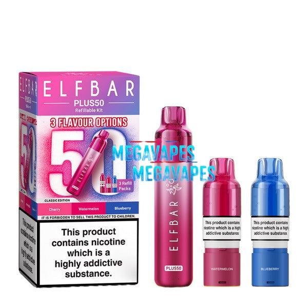 ELF BAR Plus 50 Prefilled Pod Vape Kit - Mega Vapes Australia Al Fakher Pro Max 12K Battery - Starting From $4.49
