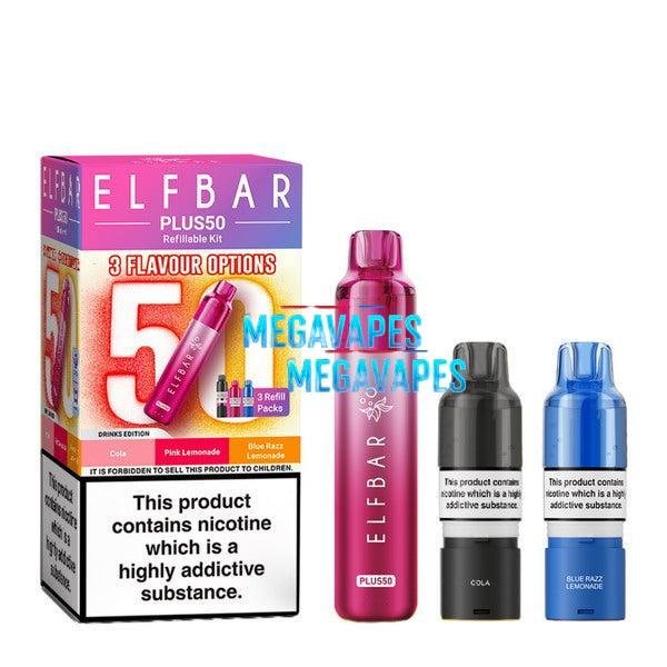 ELF BAR Plus 50 Prefilled Pod Vape Kit - Mega Vapes Australia Al Fakher Pro Max 12K Battery - Starting From $4.49