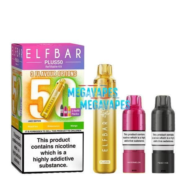 ELF BAR Plus 50 Prefilled Pod Vape Kit - Mega Vapes Australia Al Fakher Pro Max 12K Battery - Starting From $4.49