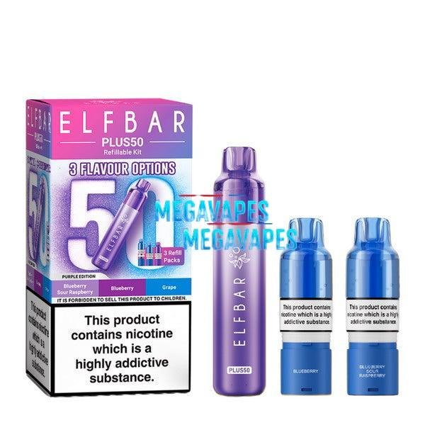 ELF BAR Plus 50 Prefilled Pod Vape Kit - Mega Vapes Australia Al Fakher Pro Max 12K Battery - Starting From $4.49