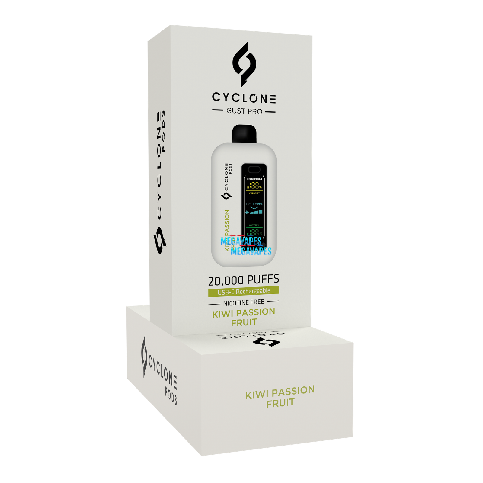 Gust Pro Kiwi Passionfruit - Mega Vapes Australia Buy all-new Gust Pro Kiwi Passionfruit from Cyclone Pods Now - Mega Vapes Australia