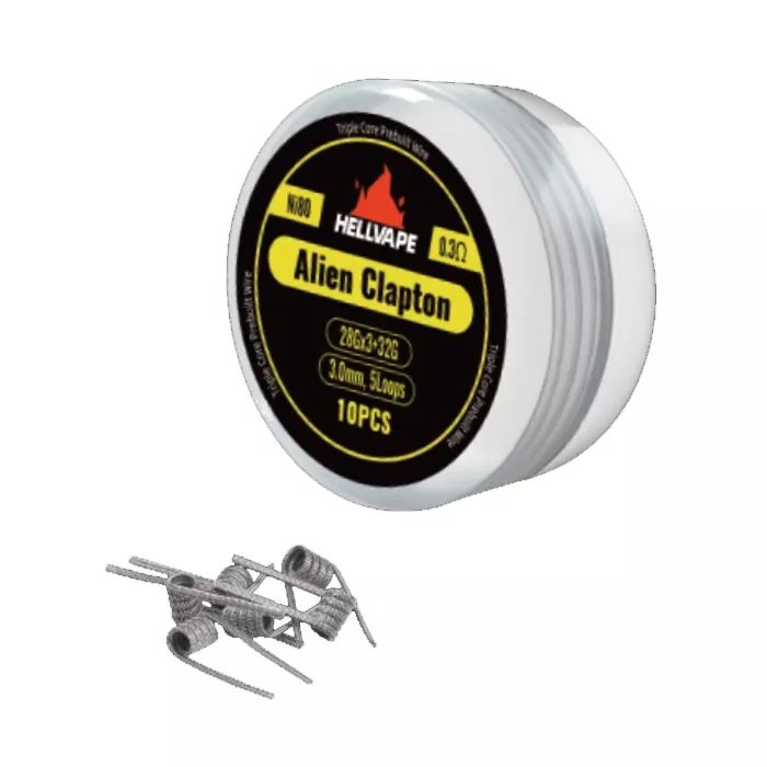 Hellvape Ni80 Triple Core Alien Clapton Prebuilt Coil - Mega Vapes Australia Al Fakher Pro Max 12K Battery - Starting From $4.49