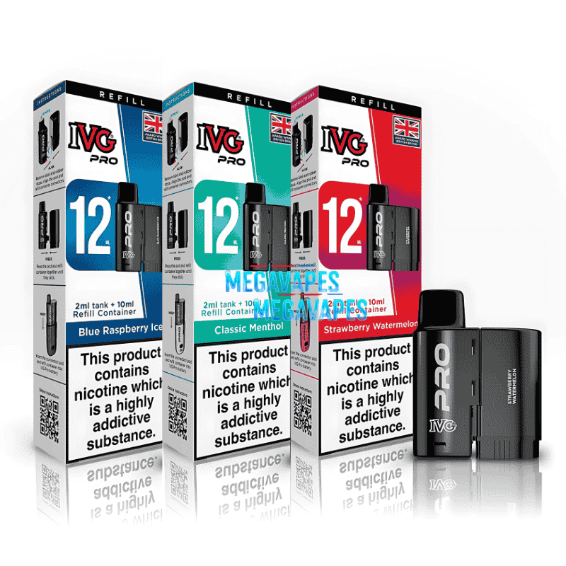 IVG Pro 10K Replacement PODS - (BOX OF 5) - Mega Vapes Australia Al Fakher Pro Max 12K Battery - Starting From $4.49