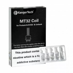 Kanger Single Replacement Coil MT32 SOCC Organic Cotton Coil 5pcs-1.8ohm