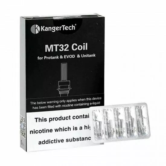 Kanger Single Replacement Coil MT32 SOCC Organic Cotton Coil 5pcs-1.8ohm