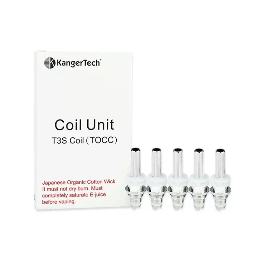 Kangertech TOCC (Organic Cotton Coil) For KangerTech T3S & MT3S Bottom Coil Clearomizers (5pcs/pack) - Mega Vapes Australia Al Fakher Pro Max 12K Battery - Starting From $4.49