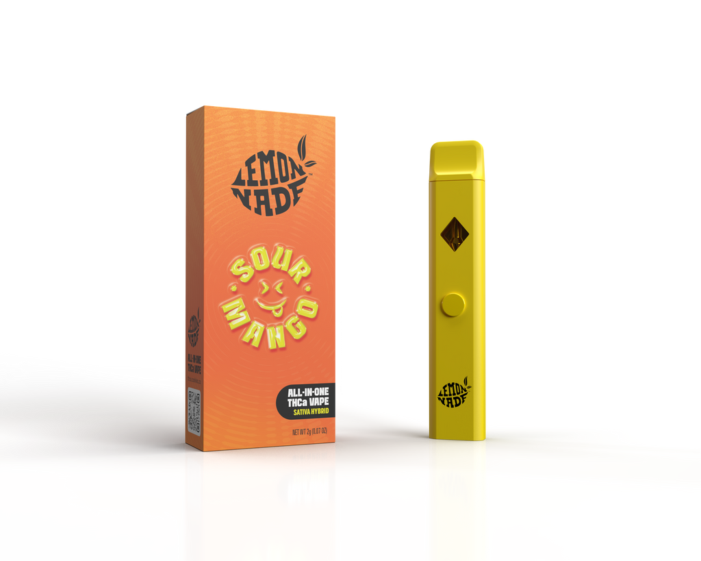 LemonNade - THCA Blend Disposable 2ml - Sour Mango - Mega Vapes Australia Al Fakher Pro Max 12K Battery - Starting From $4.49