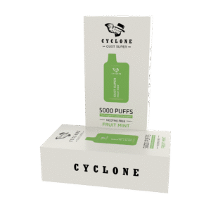 Nicotine Free Gust Super Fruit Mint Rechargeable Disposable