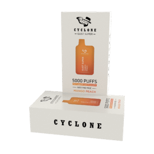 Nicotine Free Gust Super Mango Peach Rechargeable Disposable