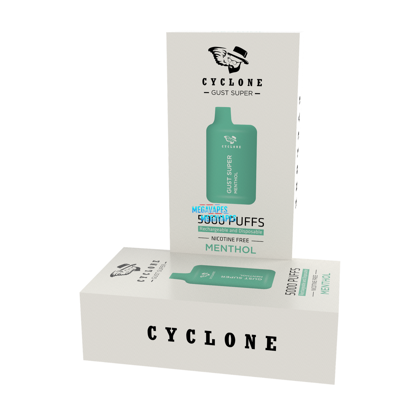 Nicotine Free Gust Super Menthol Rechargeable Disposable Vape - Mega Vapes Australia Al Fakher Pro Max 12K Battery - Starting From $4.49