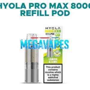 Hyola Pro Max 8000 Refill β 8000 Puffs | 20mg Nic Salt | Auto-Refill Pod | Mega Vapes Australia