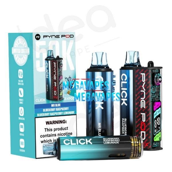 PYNE Pod Click 50K Vape Kit - Mega Vapes Australia Al Fakher Pro Max 12K Battery - Starting From $4.49