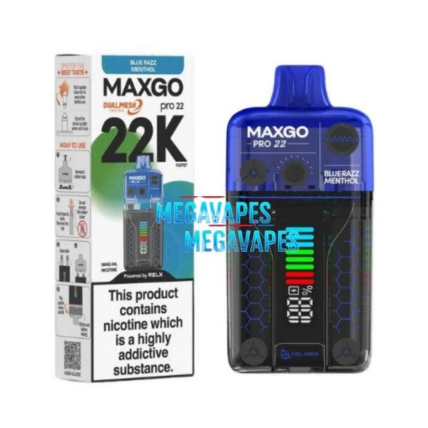 RELX MAXGO Pro 22K 22000 Vape Kit - Mega Vapes Australia Al Fakher Pro Max 12K Battery - Starting From $4.49