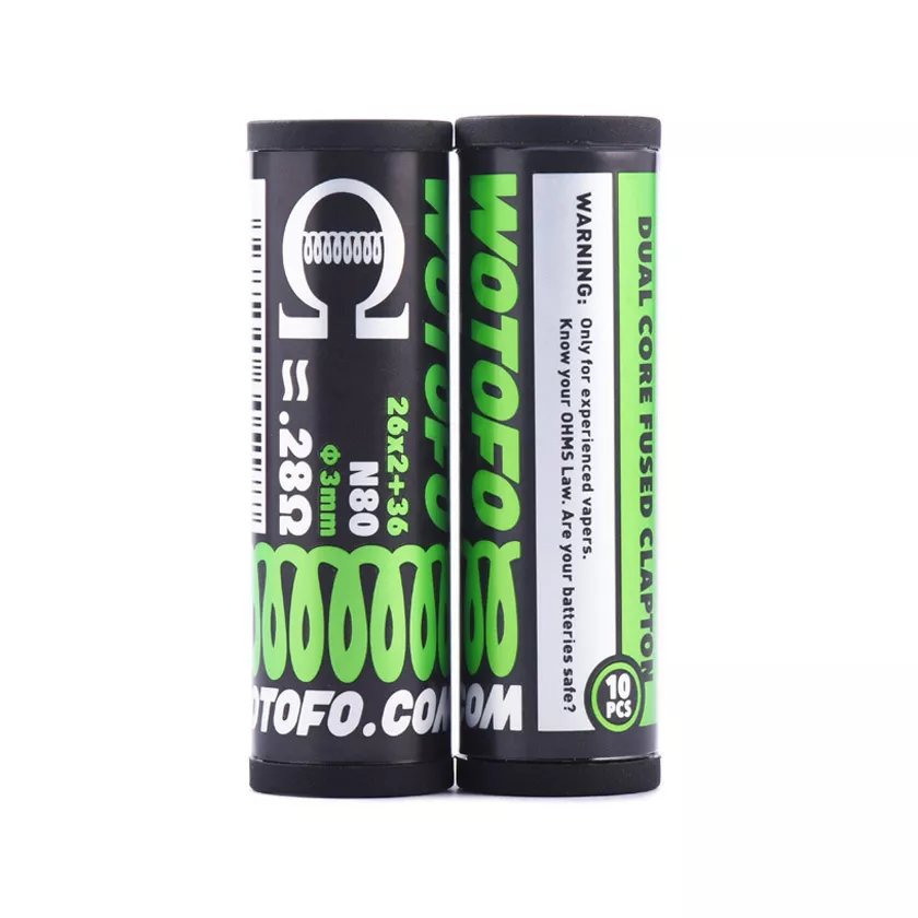 Wotofo 0.28ohm Dual Core Fused Clapton Prebuilt Coils 10pcs - Mega Vapes Australia Al Fakher Pro Max 12K Battery - Starting From $4.49