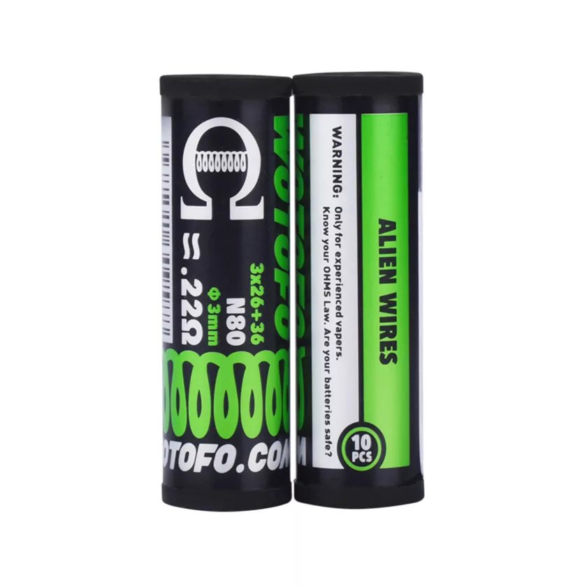 Wotofo Ni80 Alien Prebuilt Coil 10pcs - Mega Vapes Australia Al Fakher Pro Max 12K Battery - Starting From $4.49