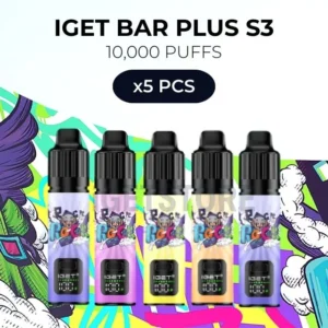 5 PCS – IGET Bar Plus S3 10000 Puffs