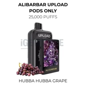 Alibarbar Upload Pods Only 25000 Puffs – Hubba Hubba Grape