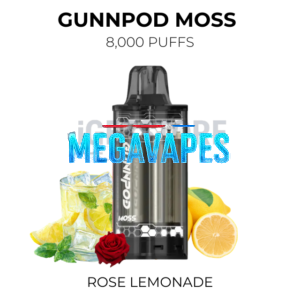 GunnPod Moss 8000 Puffs – Rose Lemonade