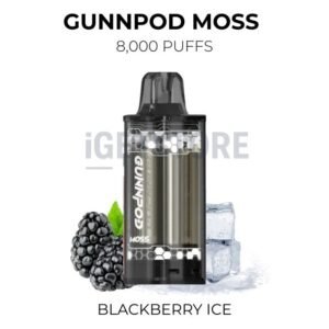 GunnPod Moss 8000 Puffs – Blackberry Ice