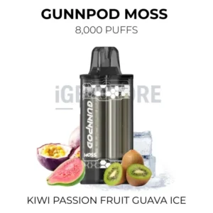 GunnPod Moss 8000 Puffs – Kiwi Passion Fruit Guava Ice