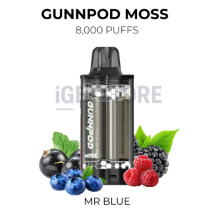 GunnPod Moss 8000 Puffs – Mr Blue