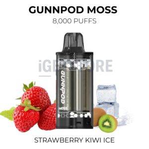 GunnPod Moss 8000 Puffs – Strawberry Kiwi Ice
