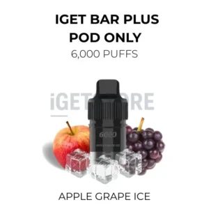 IGET Bar Plus Pods 6000 Puffs – Apple Grape Ice