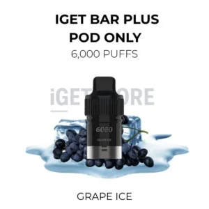 IGET Bar Plus Pods 6000 Puffs – Grape Ice
