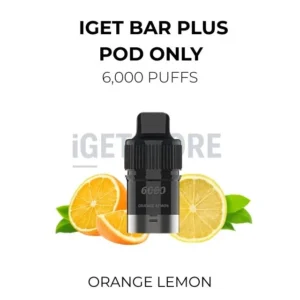 IGET Bar Plus Pods 6000 Puffs – Orange Lemon