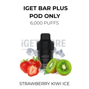 IGET Bar Plus Pods 6000 Puffs – Strawberry Kiwi Ice