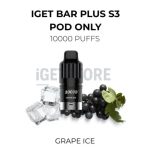 IGET Bar Plus S3 Pod Only 10000 Puffs – Grape Ice