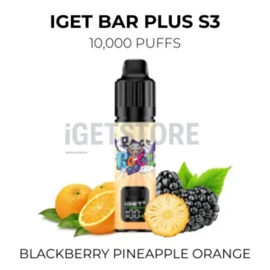IGET Bar Plus S3 10000 Puffs – Blackberry Pinapple Orange