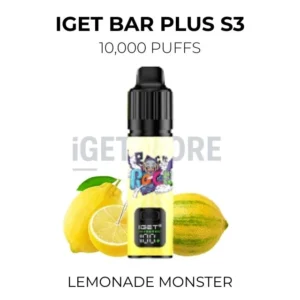 IGET Bar Plus S3 10000 Puffs – Lemonade Monster