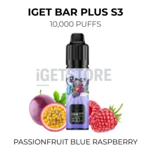 IGET Bar Plus S3 10000 Puffs – Passionfruit Blue Raspberry
