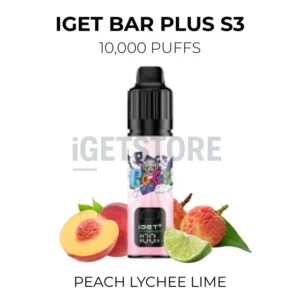 IGET Bar Plus S3 10000 Puffs – Peach Lychee Lime