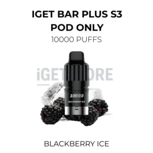 IGET Bar Plus S3 Pod Only 10000 Puffs – Blackberry Ice