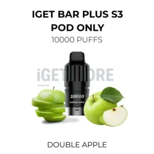 IGET Bar Plus S3 Pod Only 10000 Puffs – Double Apple