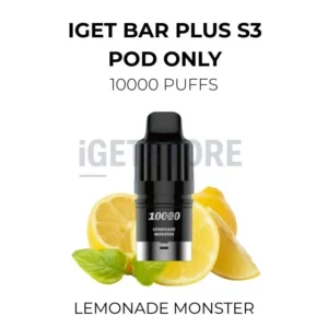 IGET Bar Plus S3 Pod Only 10000 Puffs – Lemonade Monster