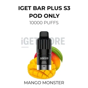 IGET Bar Plus S3 Pod Only 10000 Puffs – Mango Monster