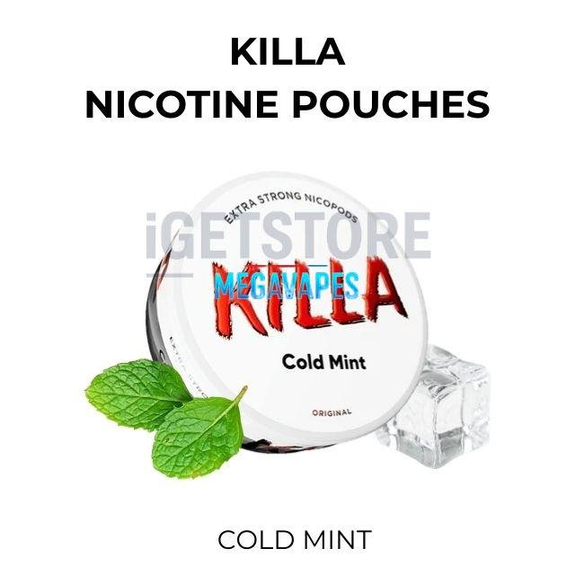 killa-nicotine-pouches-cold-mint-1jpg - Mega Vapes Australia