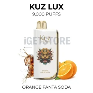 KUZ LUX 9000 Puffs – Orange Fanta Soda