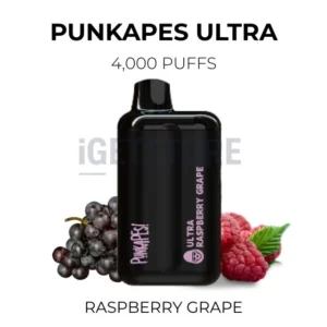 Punkapes Ultra 4000 Puffs – Raspberry Grape