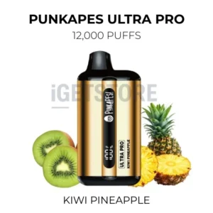 Punkapes Ultra Pro 12000 Puffs – Kiwi Pineapple