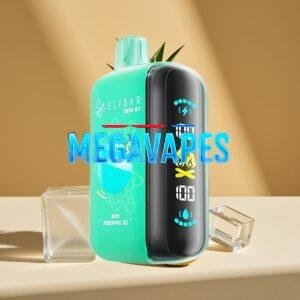 ELF BAR RAYA D3 23mL 5% 25K Puffs Rechargeable Disposable Vape Kiwi Pineapple Ice