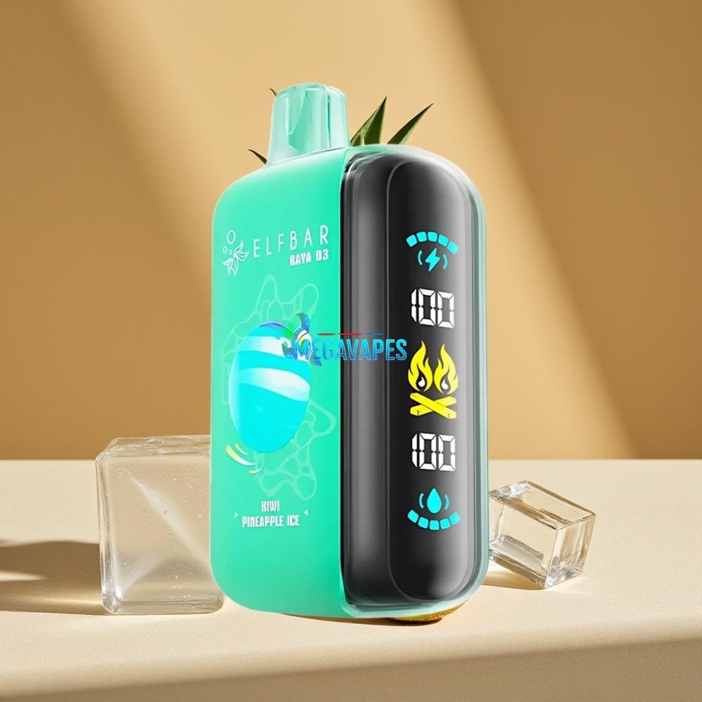 ELF_BAR_RAYA_D3_23mL_5_25K_Puffs_Rechargeable_Disposable_Vape_Kiwi_Pineapple_Ice_D6DP0Z56jpg - Mega Vapes Australia