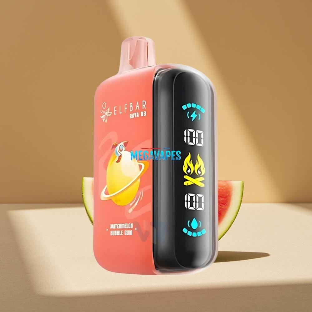ELF_BAR_RAYA_D3_25000_Puffs_23ml_5_Rechargeable_Disposable_Vape_Watermelon_Bubble_Gum_D6DP0Z35jpg - Mega Vapes Australia