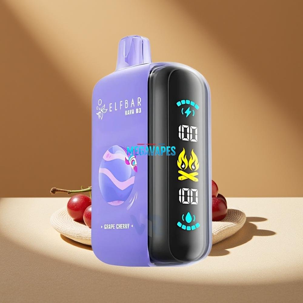 ELF_BAR_RAYA_D3_25000_Puffs_Rechargeable_Disposable_Vape_with_Screen_Grape_Cherry_D6DP0Z2jpg - Mega Vapes Australia