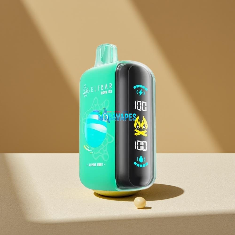 ELF_BAR_RAYA_D3_25000_Puffs_Rechargeable_Disposable_Vape_with_Type_C_Screen_Alpine_Mint_D6DP0Z4jpg - Mega Vapes Australia