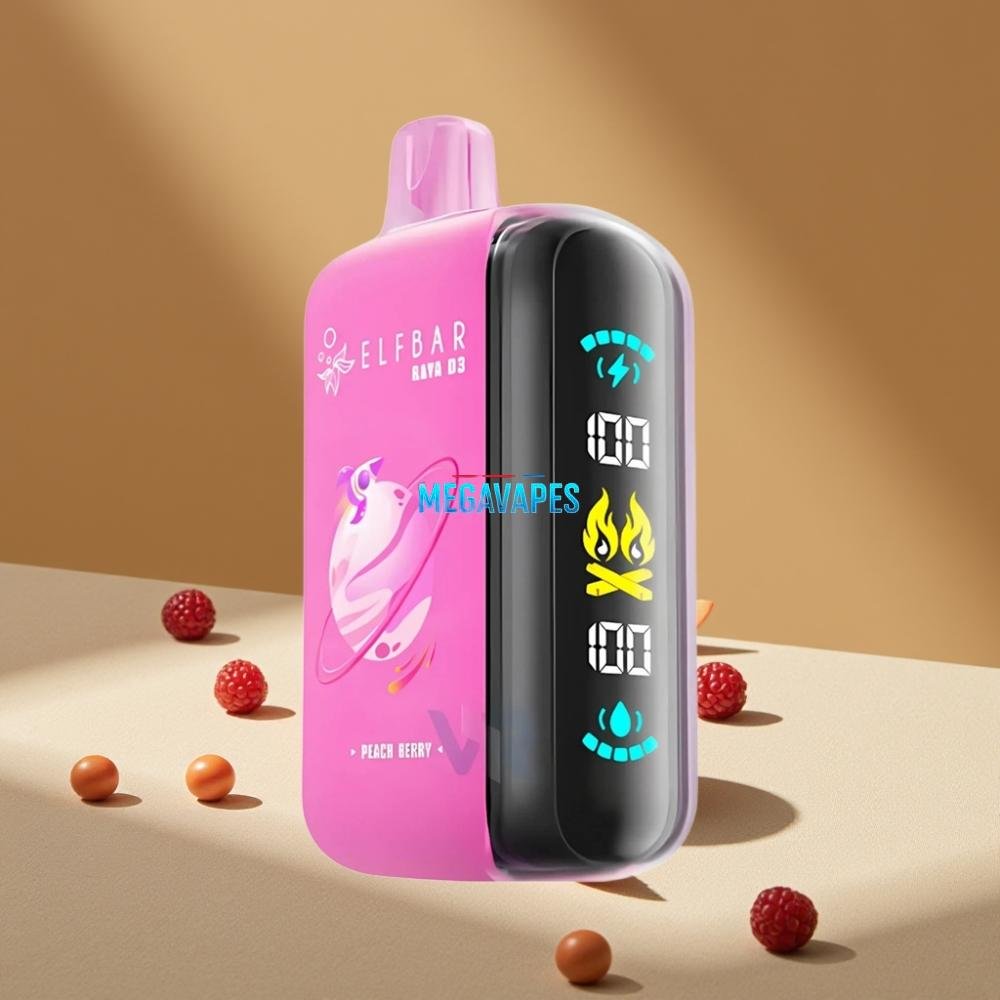 ELF_BAR_RAYA_D3_25K_Puffs_23ml_Peach_Berry_Disposable_Vape_D6DP0Z53jpg - Mega Vapes Australia